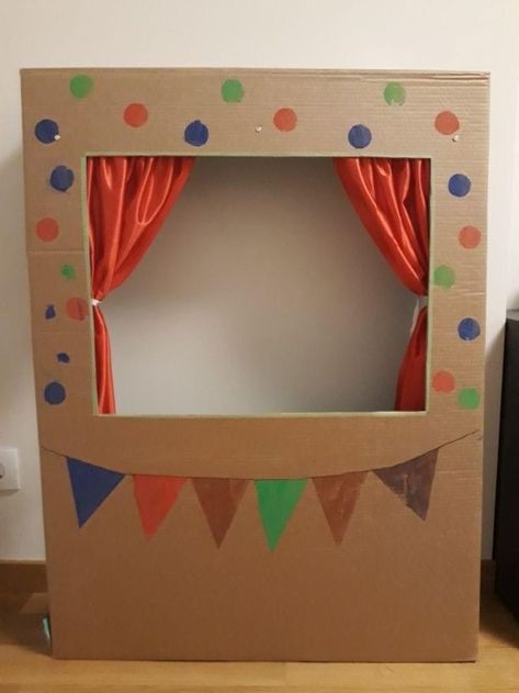 Theatre Diy, Puppets Diy, Preschool Art Activities, Toddler Learning Activities, Paper Crafts Diy Kids, Cardboard Crafts, Preschool Art, Craft Activities For Kids, School Crafts