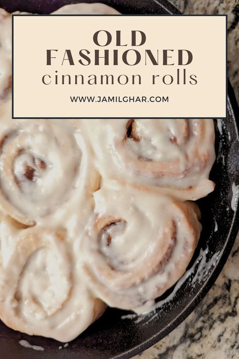 Buttery old fashioned cinnamon rolls are sweet and tangy with cinnamon and brown sugar filling and glazed with classic cream cheese frosting. Icing For Cinnamon Rolls, Cinnamon Rolls Without Yeast, No Yeast Cinnamon Rolls, Cinnamon Roll Icing, Cinnamon Roll Dough, Food Thermometer, Homemade Dough, Cinnamon Rolls Homemade, Sweet Treats Recipes