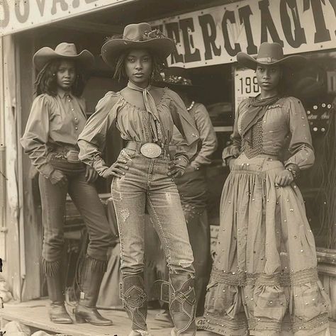 Old West Photos, Black Cowboys, Cowboy Aesthetic, I Love Being Black, Black Cowgirl, Cowgirl Aesthetic, Vintage Black Glamour, Black Cowboy, Black Art Pictures