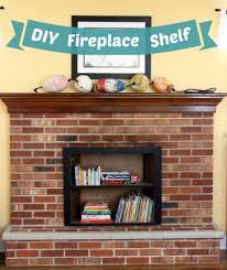 Unused Fireplace, Fireplace Shelf, Modern Fireplaces, Simple Fireplace, Fireplace Bookshelves, Fireplace Cover, Fireplace Shelves, Brick Fireplace Makeover, Old Fireplace