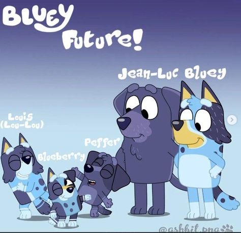 Bluey Characters Older, Bluey Future Family, Bluey Stuff, Bingo Funny, All About Family, Cute Backgrounds For Iphone, So Relatable, Cartoon Crazy, Funny Pix