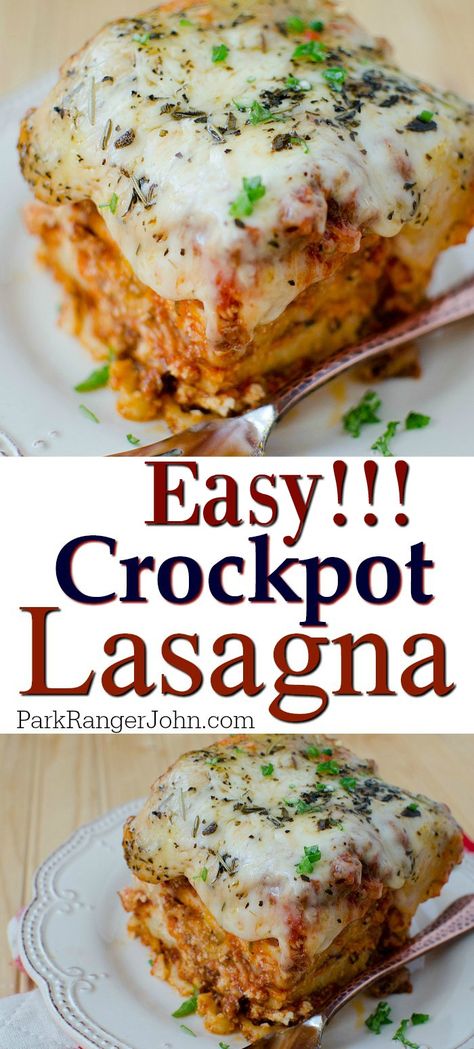 Crockpot Lasagna With Spaghetti Sauce, Crockpot Lasagna With Ricotta, Crockpot Lasagne, Crockpot Lasagna Recipe, Easy Crockpot Lasagna Recipe, Crockpot Lasagna Easy, Beef Lasagna Recipe, Crockpot Meat, Crock Pot Lasagna Recipe