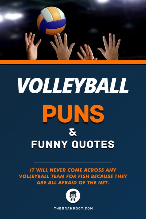 Funny Volleyball Sayings, Volleyball Puns, Funny Volleyball Quotes, Volleyball Quotes Funny, Volleyball Jokes, Hilarious Puns, Balls Quote, Volleyball Posters, Birthday Puns