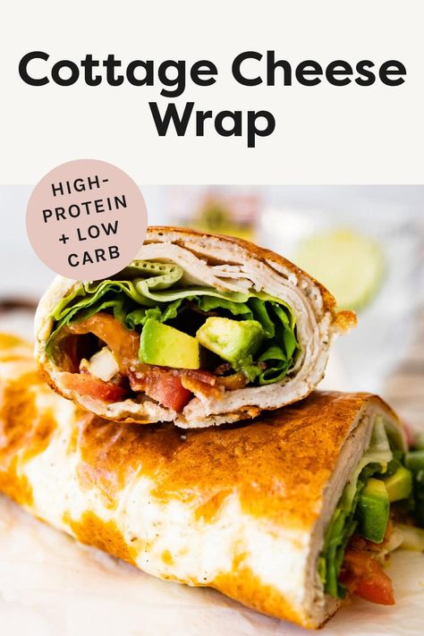 Viral Cottage Cheese Wrap Cottage Cheese Egg Wrap Recipes, Rhubarb Cottage Cheese, Macro Friendly Lunch Prep, Cottage Cheese Egg White Wrap, Viral Cottage Cheese Wrap, Cottage Cheese Wrap Air Fryer, Cottage Cheese Tortilla Wrap, Cottage Cheese Breakfast Wrap, Low Carb Wraps Recipe