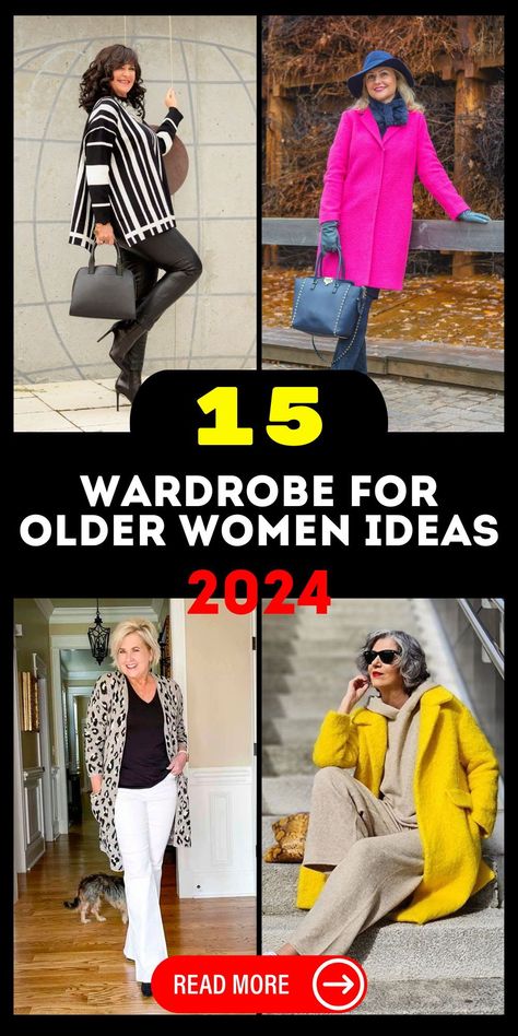 Redefine your style with a curated wardrobe 2024 for older women, featuring a versatile capsule collection for summer, spring, and fall. Dive into minimalist fashion suitable for women over 60, 50, 40, 30, and 70 years old. Explore outfit ideas that embrace timeless elegance. Order now at an affordable cost to elevate your wardrobe. 70 Year Old Women Fashion, Dressing Over 60, 70 Year Old Women, 60 Outfits, 60 Year Old Woman, Timeless Outfits, Over 60 Fashion, Stylish Wardrobe, Winter Capsule Wardrobe