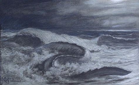 Sea Horror, Elihu Vedder, House Greyjoy, Sea Serpent, Sea Monster, Water Dragon, Sea Dragon, Sea Monsters, North Sea