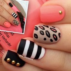 Tape Nail Art, Unghie Nail Art, Popular Nail Art, Nail Work, Nails Fun, Nail Tape, Nails Arts, Nude Nail Designs, Nail Art Techniques