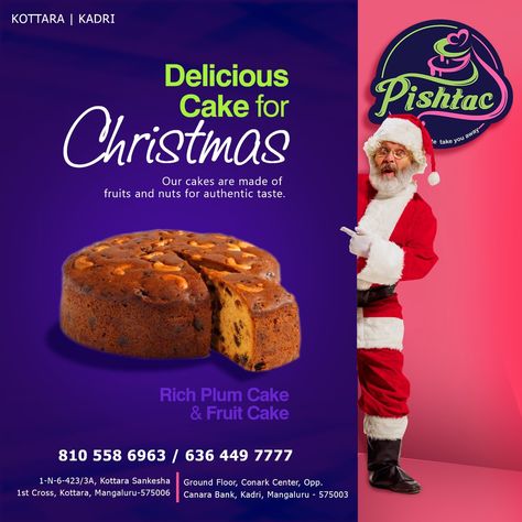 Advertising agency Cake Advertisement, Cake Poster, New Year Cake, Christmas Cookie Cake, Cakes For Sale, Birthday Wishes For Mom, Cake Templates, New Year's Cake, Plum Cake