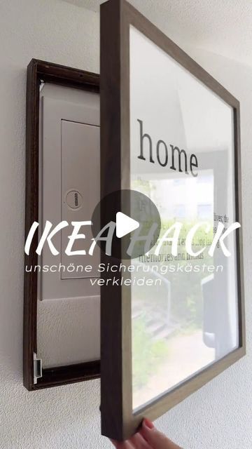 DIY - IKEA | IKEA hacks & creative ideas on Instagram: "Elegant DIY Solution for Hiding Fuse Boxes! 🖼️🔧 See how @interieur.dd used IKEA Rödalm frames to cover fuse boxes, keeping them accessible yet hidden. An easy and elegant solution! 🌟 #FuseBoxCover #HomeProjects #CreativeDIY

Check out her page for step-by-step instructions and more DIY inspiration. Visit @interieur.dd for all the details! 🛠️✨

©️ All Rights And Credits Reserved To The Respective Owners

👉 Follow @ikeacreativeideas
👉 Follow @ikeacreativeideas
👉 Follow @ikeacreativeideas
.
.
.
.
.
#ikeahack #ikea #ikeahacks #ikeadiy #ikeahome #ikeaideas #ikealover #interiordesign #interiorinspiration #interiorhacks #diy #diyhomedecor #diyideas #diyproject #diycrafts #home #storage #kitchendesign #kitchen #bedroom #livingroom" Cover Fuse Box On Wall, Hide Fuse Box Ideas, Fuse Box Cover Ideas, Diy Electrical Box Cover, Hide Electrical Panel, Picture Wall Shelf, Ikea Photo Frames, Living Room Hacks, Ikea Organization Hacks