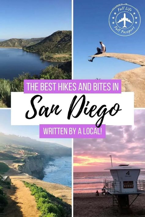 Everything you need to find the best hikes in San Diego, with tips and post-hike restaurant recommendations from a local expert! san diego • san diego travel • san diego hikes • san diego hiking • san diego hiking trails • san diego things to do in • things to do in san diego • san diego local tips • hiking in san diego • san diego hikes secret places • best hikes in san diego • hikes near san diego • best hikes san diego Hikes In Zion National Park, San Diego Hiking, Usa Food, San Diego Travel, Visit Usa, Travel California, Hiking Spots, Beautiful Hikes, Shenandoah National Park