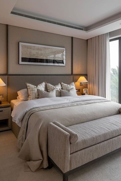 Luxe Bedroom, Modern Luxury Bedroom, Serene Bedroom, Luxury Bedroom Master, Elegant Bedroom, Luxury Bedroom, Decor Ideas Bedroom, Small Room Bedroom, Master Bedrooms Decor