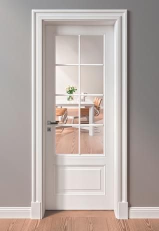 Usi Interior, White Bedroom Door, Interior Glass Doors, Glass Door Design, Interior Door Styles, Internal French Doors, Internal Glass Doors, Kitchen Design Diy, Frosted Glass Door