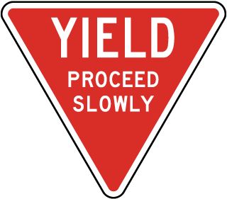 GOOD TO KNOW! Yield Sign, Triangle Sign, Pedestrian Safety, Pedestrian Crossing, Traffic Sign, Crossing Sign, Signs Of Life, Sermon Series, Sign Materials