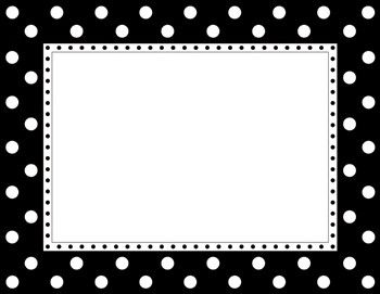 Polka Dot Classroom, Desk Calendar Pad, Scrapbook Frames, Learning Shapes, White Images, Print Calendar, Borders And Frames, Borders For Paper, Charts For Kids