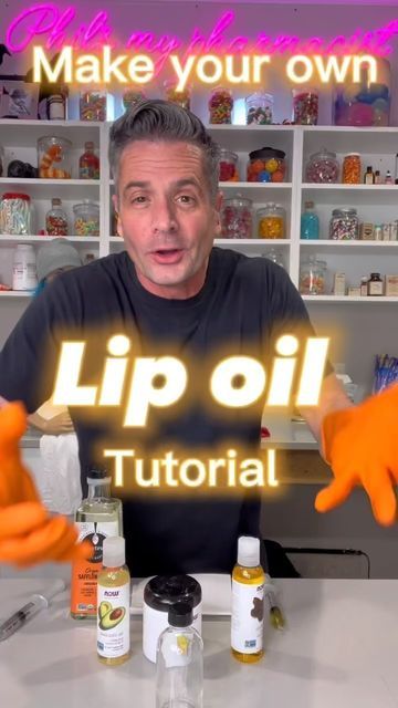 PhilsMyPharmacist | OTC Hacks on Instagram: "Comment - “Lips” and I’ll send you the shopping list to make your own lip oil! Get some friends together and make your own lip oil! Here’s what you need to do- Melt 2 teaspoons of Lanolin, mix in 6 ml of safflower oil, 3 ml of jojoba oil, 6 ml of avocado oil. Shake it up and its ready! #lipoil #diorlipoil #lipoildupe #diorlipoildupe #founditonamazon #amazonfinds #amazonbeauty #philsmypharmacist #otchacks #learning #pharmacytutorials" How To Make Diy Lip Oil, How To Make Lip Oil At Home, Diy Lip Oil Recipe, Homemade Lip Oil, How To Make Lip Oil, Lip Oil Recipe, Diy Lip Oil, Lip Gloss Diy Recipes, Gloss Diy