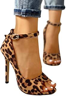 Amazon.com: women's leopard print heels: Clothing, Shoes & Jewelry