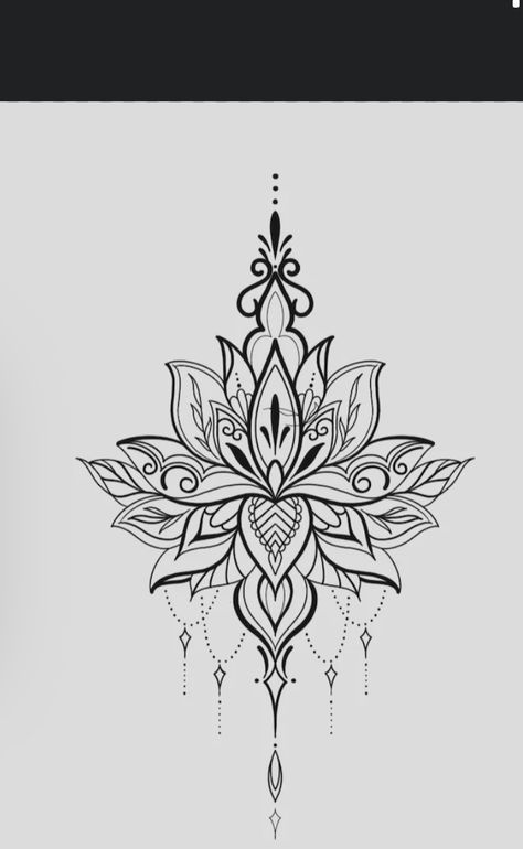 Protection Hand Tattoo, Mandala Hip Tattoos Women, Ornamental Lotus Tattoo, Mandala Tattoo Stencil, Lotus Geometric, Mandala Foot Tattoo, Tattoo Rug, Mandala Hip Tattoo, Mandala Tattoos For Women