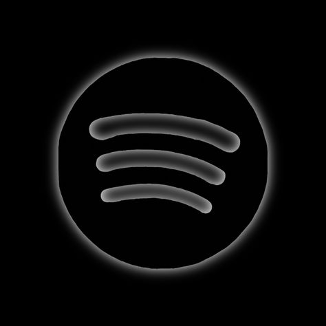 Black Aesthetic Spotify Icon, Dark Settings Icon, Dark Spotify Icon, Neon Black App Icons, Spotify Logo Black, Black Neon App Logos, Spotify Icons Aesthetic, Black Neon Icons, Spotify Black Icon