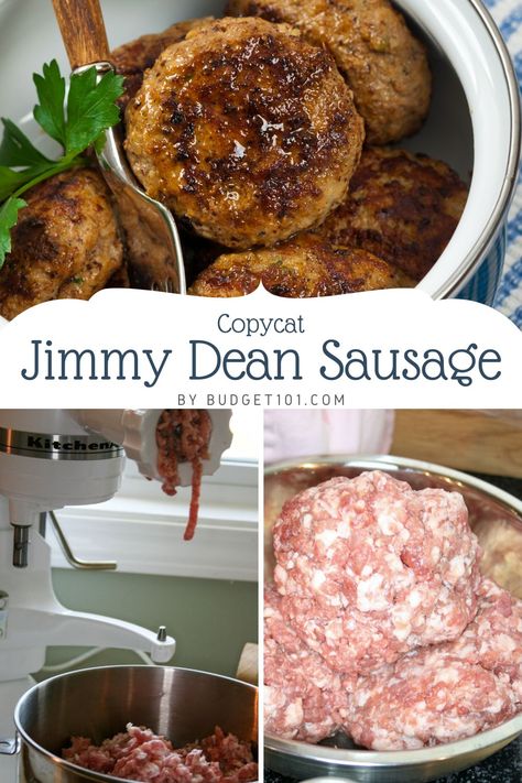 Copycat Jimmy Dean Breakfast Sausage Recipe, How To Make Jimmy Dean Sausage, Diy Sausage Recipes Seasoning Mixes, How To Make Homemade Sausage, How To Make Pork Sausage Homemade, Home Made Breakfast Sausage Patties, How To Season Sausage, Jimmy Deans Hot Sausage Recipes, Country Sausage Seasoning