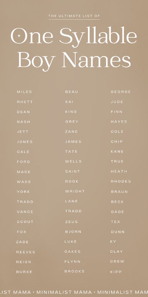 Searching for short boy names, but haven't found the *one* quite yet? *This* is the ultimate baby boy names list of one syllable boy names - perfect for 2025! Whether you love rare baby names or simple, sweet baby names, this hand-picked listed of baby name inspiration & boy name ideas is full of ACTUALLY MODERN baby names for your little one that you probably didn't realize are trending! (Including both baby names and meanings for each of our picks) Boy B Names, Modern Names For Boys, Short Names For Boys, Boys Names Rare, One Syllable Boy Names, Baby Boy Names List, Black Boy Names, Short Boy Names, Names For Ocs