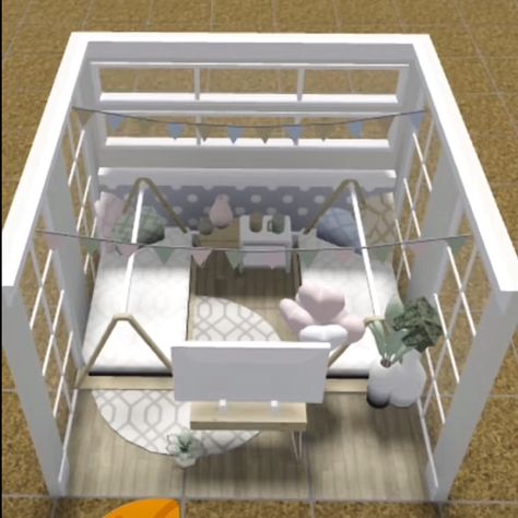 Bloxburg Sleepover Room Ideas, Bloxburg Sleepover Room, Trampoline House, Sleepover Room, Bloxburg Building, Room Idea, Building Ideas, Bloxburg House, Funny Quotes