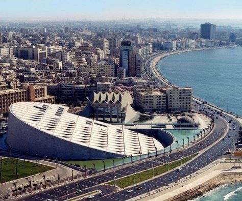 As you may or may not know, the Library of Alexandria is a major library in Egypt and is a cultural center located on the shore of the Mediterranean Sea. Bibliotheca Alexandrina was built in 2002 and is a revival of the Ancient Library of Alexandria. Construction on the new library began in 1995 and […] The post Egypt’s revived Bibliotheca Alexandrina appeared first on A Luxury Travel Blog. Tourism In Egypt, Alexandria Library, Cairo Airport, متحف فني, Whatsapp Info, Modern Egypt, Travel To Egypt, African Luxury, Library Of Alexandria