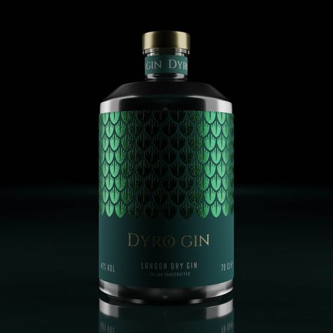 Dyro Gin – Packaging Of The World Gin Packaging, Sauce For Rice, Drink Packaging, Drinks Packaging Design, Alcoholic Drink, London Dry Gin, Dry Gin, Conceptual Design, Foil Stamping