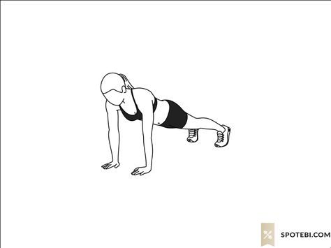 Up down plank exercise guide with instructions, demonstration, calories burned and muscles worked. Learn proper form, discover all health benefits and choose a workout. https://www.spotebi.com/exercise-guide/up-down-plank/ Exercise Gif, Up Down Plank, Crossfit Workouts For Beginners, Plank Exercise, Best Biceps, Teen Workout Plan, Yoga Information, At Home Workouts For Women, Best Workout Plan