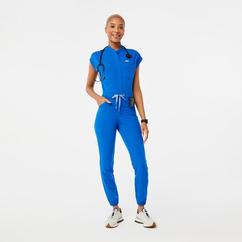 Official FIGS® Scrubs. Ridiculously Soft Scrubs Designed Just For You. Get Free Shipping On Orders $50+! Royal Blue Scrubs Outfit Ideas, Figs Outfit Scrubs, Dark Blue Scrubs Outfit, Navy Blue Scrubs Outfit, Royal Blue Figs Scrubs, Royal Blue Scrubs, Navy Blue Scrubs, Cargo Jumpsuit, Figs Scrubs