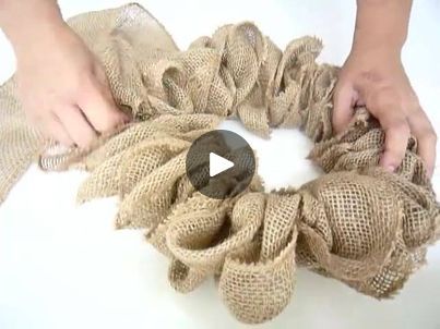 Easy Burlap Wreath, Easiest Burlap, Decorating For Fall, Burlap Flower Wreaths, Straw Wreath, Burlap Flowers, Burlap Ribbon, To Be Honest, What To Make