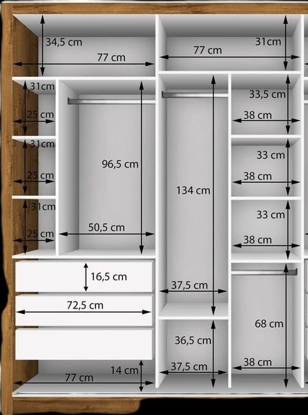 Sliding Wardrobe Design Modern Luxury, 4 Door Wardrobe Design, Closet Design Plans, Sliding Door Wardrobe Designs, Modern Cupboard, Wardrobe Measurements, Dream Closet Design, Closet Design Layout, Modern Cupboard Design