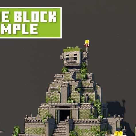 Minecraft Stone Temple, Jungle Temple, Stone Blocks, Minecraft Inspo, Minecraft Buildings, Minecraft Creations, Minecraft Designs, Temple, Minecraft