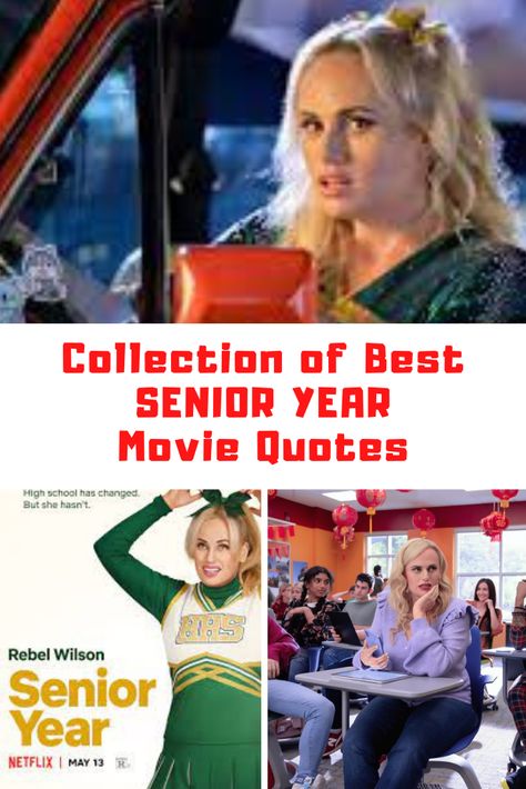 Senior Year Movie Quotes #Netflix #SeniorYear #MovieQuotes #Quotes Senior Quote Ideas From Tv Shows, Funny Movie Quotes For Seniors, Senior Year Netflix Movie, Tv Show Senior Quotes, Senior Quotes From Movies Funny, Senior Quotes From Movies, Quotes Senior Year, Senior Year Movie, Senior Quotes Funny