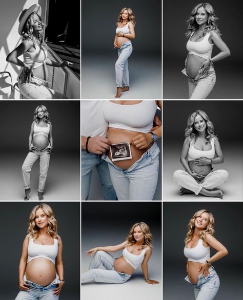 Vom Avea Un Copil, Studio Maternity Shoot, Maternity Picture Outfits, Baby Bump Photoshoot, Maternity Studio Photoshoot, Studio Maternity Photos, Baby Bump Pictures, Pregnancy Belly Photos, Cute Pregnancy Pictures