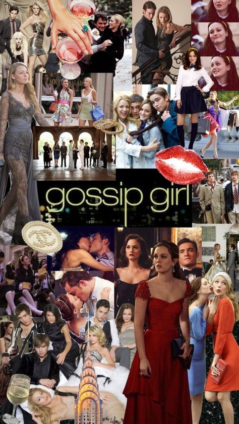 Gossip Girl Collage, Tv Show Collage, Blair And Serena, Stile Blair Waldorf, Gossip Girl Aesthetic, Collage Moodboard, Xoxo Gossip, Rockstar Aesthetic, Gossip Girls