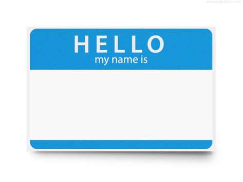 Hello my name is School Labels Printables, Blue Clipart, Desk Name Tags, Name Tag Templates, Blue Stickers, Name Tag Design, Web Design Quotes, Badge Icon, Blue Names