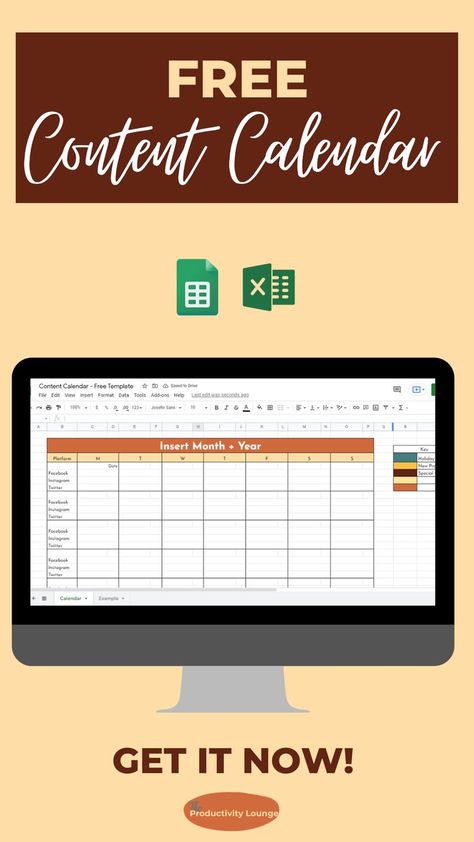 Content calendar templte, editorial calendar template. Content calendar worksheet. Social media planner template in google sheets and excel. Social media planning tool. Content planning tool for FREE Editorial Calendar Template, Social Media Planner Template, Productivity System, Habit Building, Productivity Books, Content Calendar Template, Planning Routine, Business Calendar, Atomic Habits