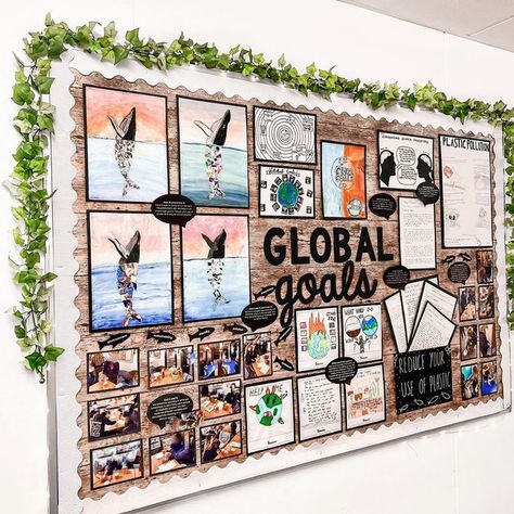 Nature Display Classroom, Year Group Display Boards, Sustainability Board Ideas, Natural Display Boards, Sustainable Classroom, Sustainability Display Classroom, Sustainability Bulletin Board, Ecosystems Bulletin Board, Natural Display Boards Classroom