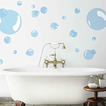 RoomMates Bubbles Peel and Stick Wall Decals,Multicolor Mermaid Wall Decals, Roommate Decor, Wall Appliques, Wall Clings, Bubble Wall, Focal Wall, Pastel Walls, Interior Painting, Kids Wall Decals