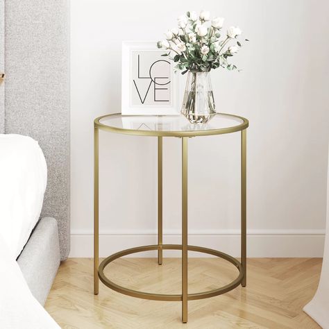 Side Stools Living Rooms, Stools For Living Room, Glass Top End Tables, Upholstered Couch, Stylish Side Table, Glass End Tables, Glass Side Tables, Swivel Barrel Chair, Side Table Design