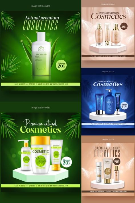 Beauty Products Poster Design, Beauty Product Advertisement, Beauty Product Social Media Post, Cosmetics Banner Design, Cosmetics Social Media Design, Beauty Products Ads, Skincare Social Media Design, Product Social Media Post Design, Product Post Design