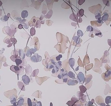 Honesty Wallpaper, Mauve Wallpaper, Handy Wallpaper, Wallpaper Floral, Your Wallpaper, Watercolor Floral Print, How To Hang, Textile Pattern Design, Beige Wallpaper