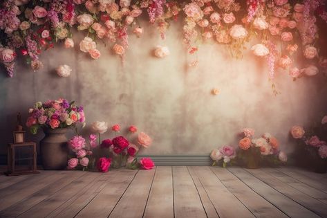 Photo Studio Design Backgrounds, Marinette Aesthetic, Backgrounds For Editing, Room With Flowers, Studio Background Ideas, Photo Studio Design, Studio Photography Backdrop, Baby Photography Backdrop, Baby Background