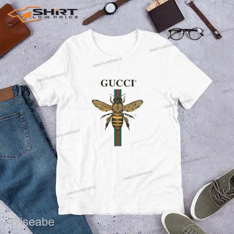 Gucci Bee Logo, Gucci Shirt Outfit, Daniel Magic Fox, Magic Fox, Gucci Bee, Grandma Chic, Bee Logo, Gucci Shirt, Logo Shirt