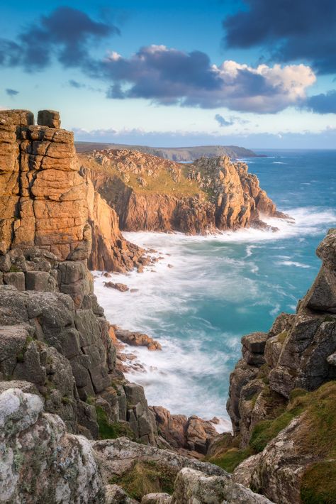 Lands End Cliffs by Chris Combe via Flickr Lands End Cornwall, Into The West, Cornwall England, English Countryside, Lands End, Beautiful World, Beautiful Beaches, Cornwall, Beautiful Landscapes