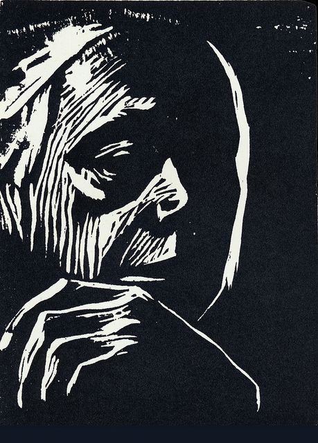 Käthe Kollwitz, woodcut by paonia, via Flickr// the most amazing artist whom i'll love forever Kathe Kollwitz, Space The Final Frontier, Relief Printmaking, Linocut Printmaking, Linocut Art, Your Horoscope, Woodcuts Prints, The Final Frontier, Wood Engraving