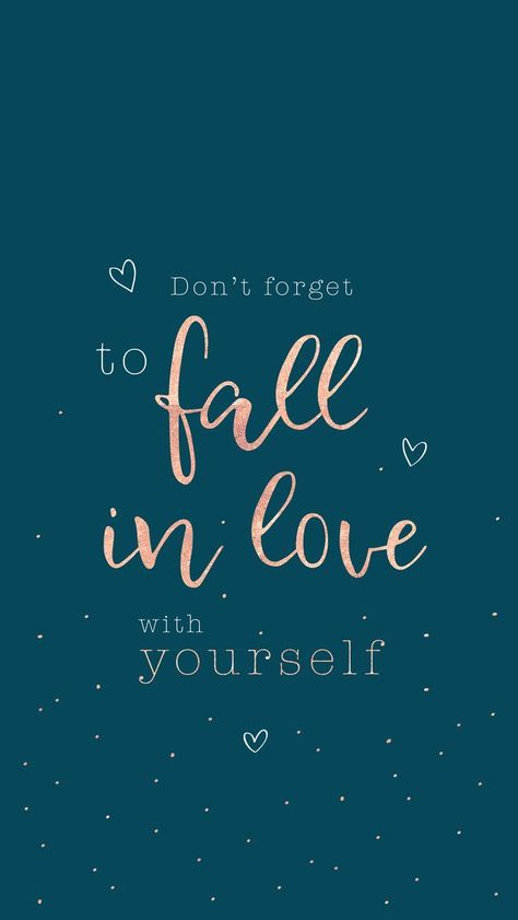 I love how this thought follows the ancient teachings of “love thy neighbor as thyself”. One must love and care for self first. Fall In Love With Yourself, Falling In Love Quotes, Phone Wallpaper Quotes, Wallpaper Iphone Quotes, Self Love Quotes, A Quote, الرسومات اللطيفة, Cute Quotes, Beautiful Quotes