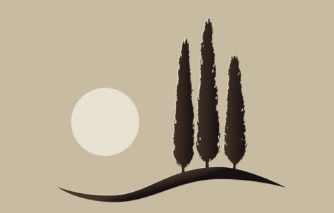 Cypress Tattoo, Cypress Trees, Tree Illustration, Tree Tattoo, Free Vector Graphics, Photo Illustration, Vector Graphics, Free Vector Images, Stock Illustration