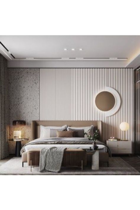 Look no further than Inspiration and Ideas to give all the design trends to enhance your Bedroom Design! Master Bedrooms are the most intimate, personal room of your home, so when it comes to Bedroom Design and decor, it deserves all the attention you can give it! #luxurybedroom #modernbedroom #luxurybedroom #bedroom #bedroomdesign #bedroomideas #interiordesign #luxurydesign Modern Luxury Bedroom, Modern Bedroom Interior, Luxury Bedroom Master, Bedroom Bed Design, Bedroom Furniture Design, Modern Bedroom Design, Room Design Bedroom, Bedroom Layouts, Contemporary Bedroom