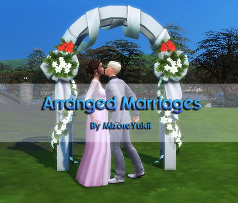 Mod: Arranged Marriages (Updated April 7th) | MizoreYukii on Patreon Sims 4 Arranged Marriage Mod, Sims Royal, Sims 4 Pack, Los Sims 4 Mods, Sims 4 Decades Challenge, Sims Medieval, Sims 4 Traits, Sims 4 Cas Mods, Play Sims 4